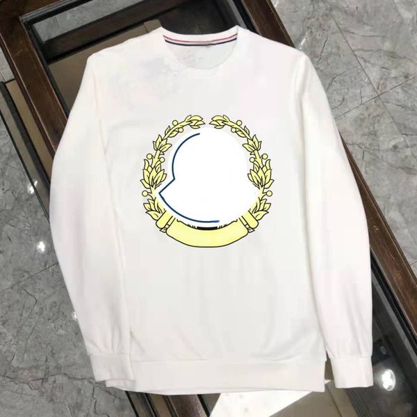 

m series mens sweatshirt designer hoodie round neck long sleeve tshirt men women sweater cotton print pullover coat, Black