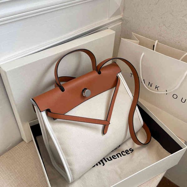 

designer handbags herbag classic herme college students' class bag women's bag new fashion canvas satchel versatile large capacity