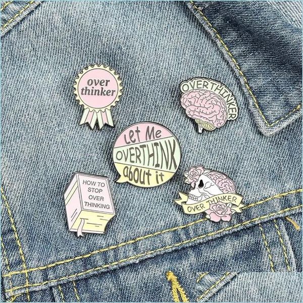 

pins brooches enamel brooches pin pink skeleton flower metal badges funny brooch pins gift 1480 e3 drop delivery 2021 jewe jewelshops dhxkh, Gray
