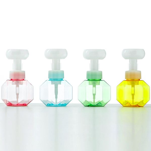 

300ml empty liquid soap bottles bath accessories flower foam dispenser mousse refill bottle for bathroom