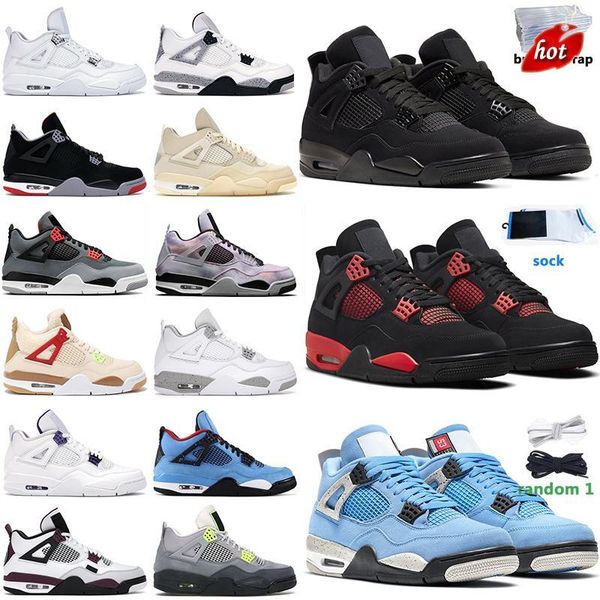 

men women basketball shoes 4 4s black cat red thunder white oreo tour yellow 6s unc 11 cool grey mens sneakers
