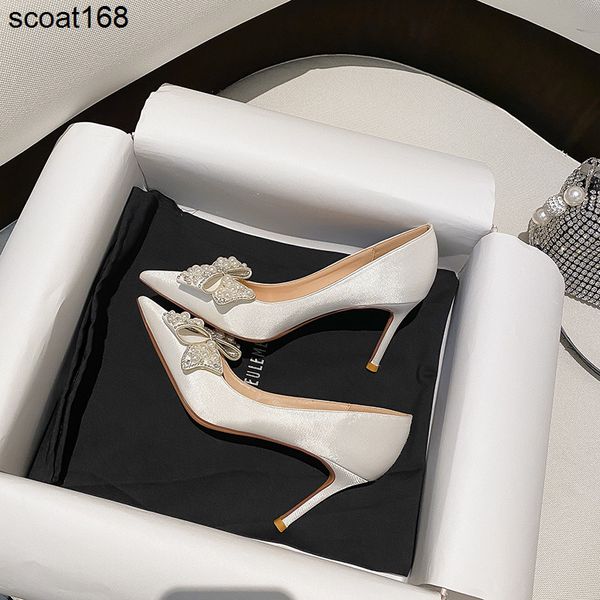 

dress shoes designer jimmy commuter women versatile summer high heels single women new butterfly wedding shoes, Black