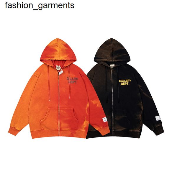 

new men's hoodies sweatshirts autumn and winter new high street trend niche beauty trend gary dept men and women couples washing hoodie, Black