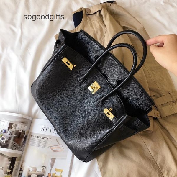

designer bags luxury genuine leather herme women's handbags 2022 new classic bag lychee grain layer cowhide hand mommy fashion leather