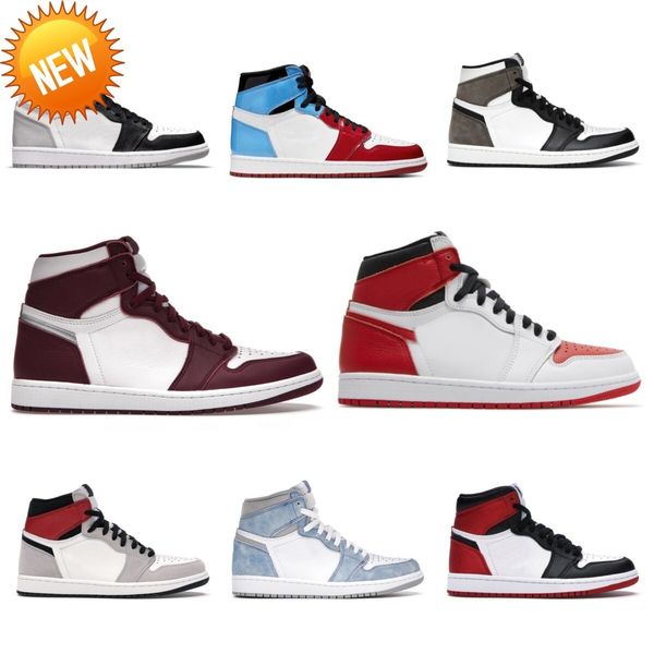 

new 1 1s high basketball shoes mens women pine green smoke grey bred patent atmosphere hyper royal banned dark mocha stage haze heritage