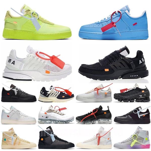 

original 2023 men's and women's off running shoes mca white red blue mac silvr metal volt low three black green gner presto 2.0 ch