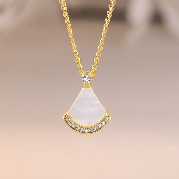 

gold necklace luxury necklace designer necklaces for women titanium steel diamond pendants charm womens silver rose jewelry chains tennis ch