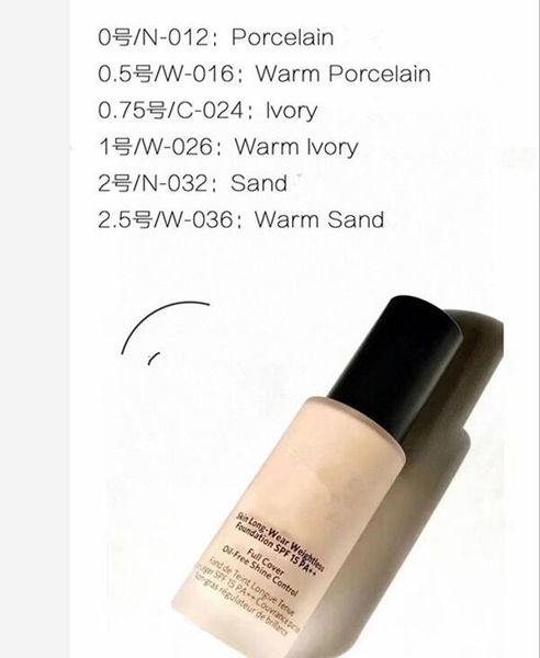 

brand skin long-wear foundation full cover oil-6 colors 30ml moisturizing shopping