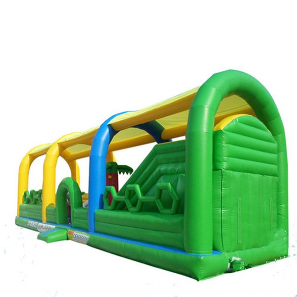 

outdoor games & activities inflatable challenging obstacle course adventure rush playground with climbing wall