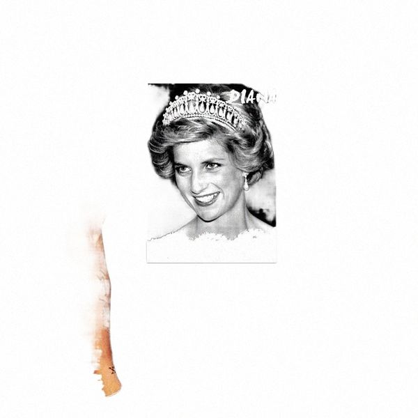 

men's t-shirts t-shirt imprim lady diana ref 1730 o7f3#, White;black