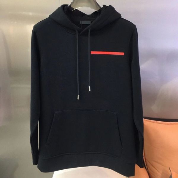 

mens hoodie with pattern letters stripre sweatshirt hooded terry jumpers spring autumn style hoodies pullover oversized xxxl m7ya#, Black