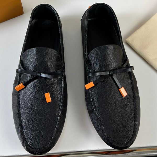 

driver moccasins shoes made of calfskin is first driving shoe design this model soft light with colorful details that enhance design percept, Black