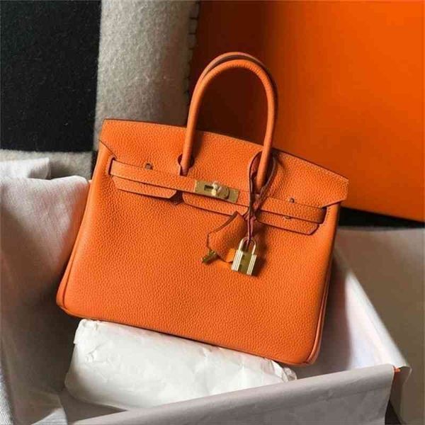 

designer handbag herme bags high birkins quality classic lychee leather platinum bag one shoulder women's bag 7chr