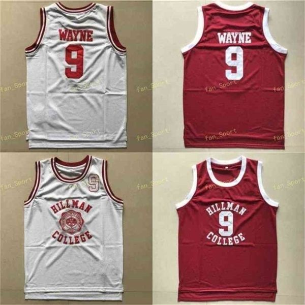 

sj mens dwayne wayne 9 hillman college theater basketball jersey a different world stitched moive dwayne wayne basketball shirts, Black