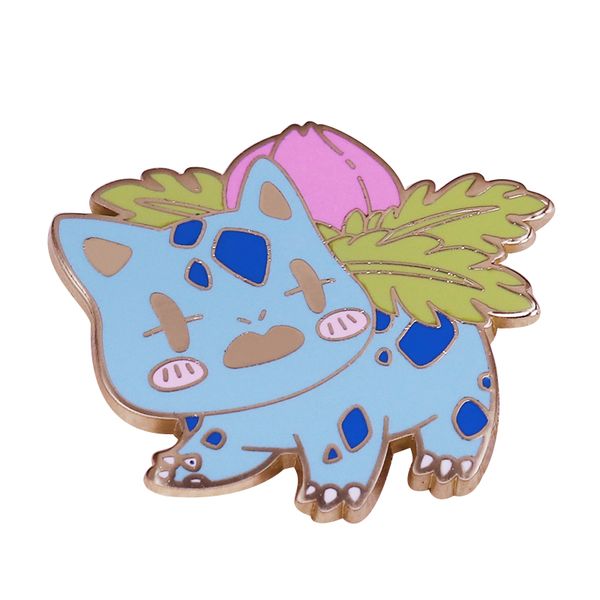

ivysaur enamel pin have light blue-green bodies with darker blue-green spots let's absorb the sunlight and let it grow up
