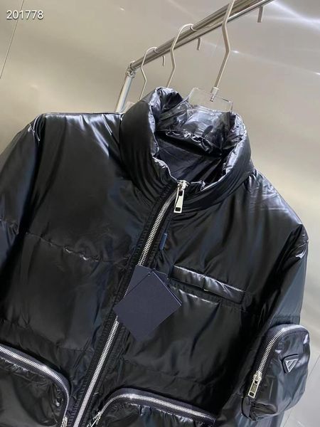 

designer luxury down jacket fur ruff womens classic fashion and multi function hoodies mens jackets winter warm clothing hoody 5aicvm, Black
