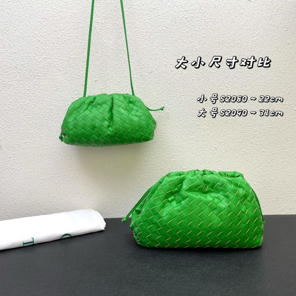 

clutch bags designer handbag woman mini shoulder soft leather knitting thin ribbon ladies luxury cosmetic tote handbags cloud bag