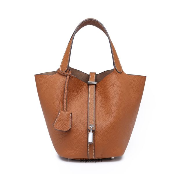 

women's designer bags picotin lock herme handbags tote bag h's new vegetable basket bag portable bucket female lychee pattern hand