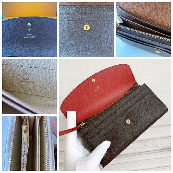 

designer wallet luxury brand purse single zipper wallets women handbags tote real leather bags lady plaid purses duffle luggage by 9 007, Red;black
