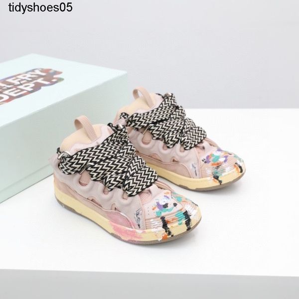 

lanvins n graffiti version for lovers shoes designer slippers men women slides with box dust bag