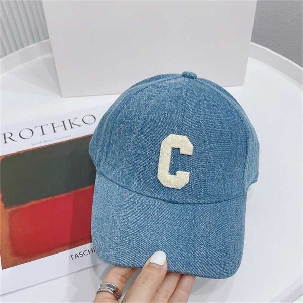

designer ball celins caps cross border cowboy hat winter womens high appearance versatile cletter baseball cap mens leisure western style du, Blue;gray