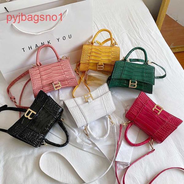 

hourglass bag balencig shoulder bags online shop 2022 fashion one shoulder female hourglass crocodile pattern