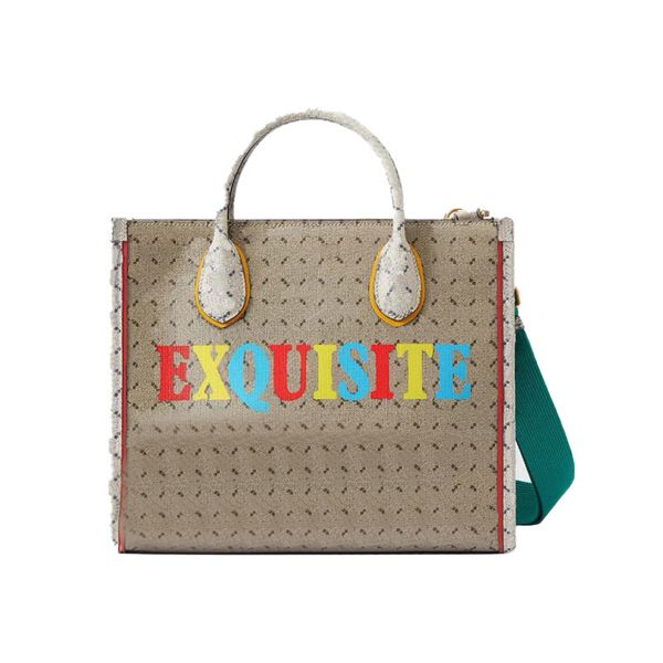

graffiti shopping bag canvas large capacity tote big handbag purse crossbody bags classic letter print removable shoulder strap leather hand