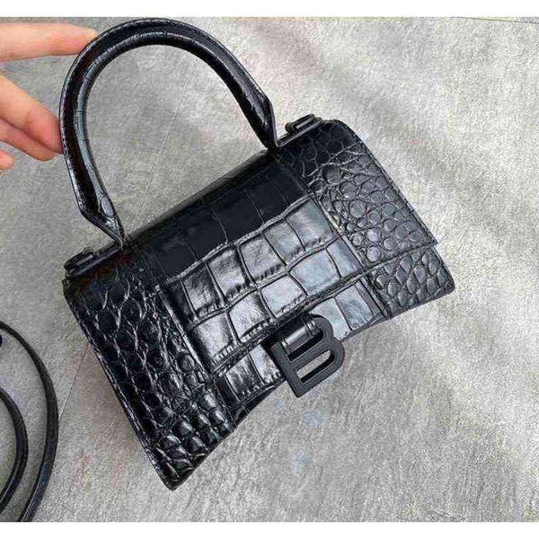 

bags designer fashion bbalencaigass handbags versatile 2022 bag hourglass messenger b-shaped