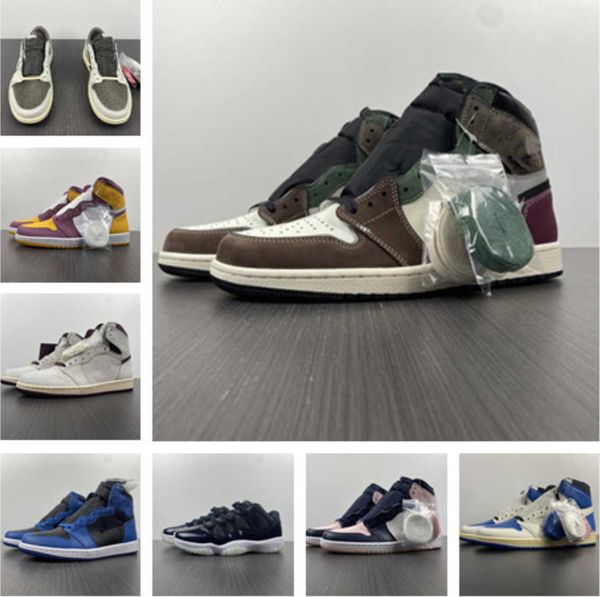 

casual shoes basketball shoes 1s 11s 4s obsidian chicago sneakers womens turbine green white blue black yellow toes with box