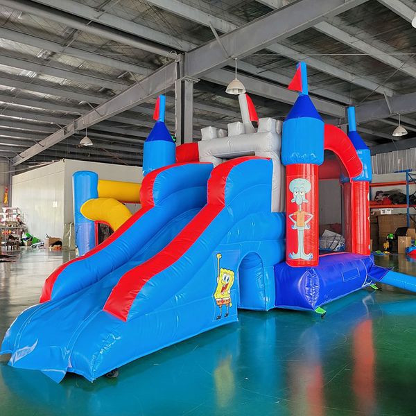 

outdoor games & activities inflatable slide castle trampoline 2 in 1