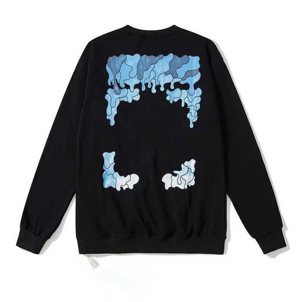

fashion women's luxury jackets sweatshirts offs brand pullover shirts men arrow cross letter print hoodies classic women o-neck sweater, Black;brown
