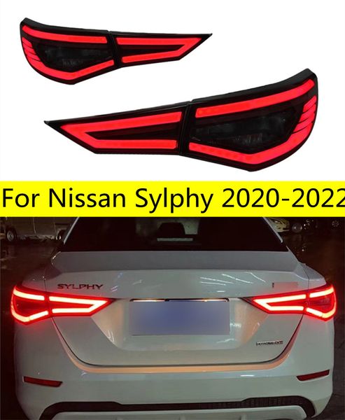 

car tail lights for sylphy 20 20-2022 new sentra taillights rear lamp led drl running signal brake reversing parking light