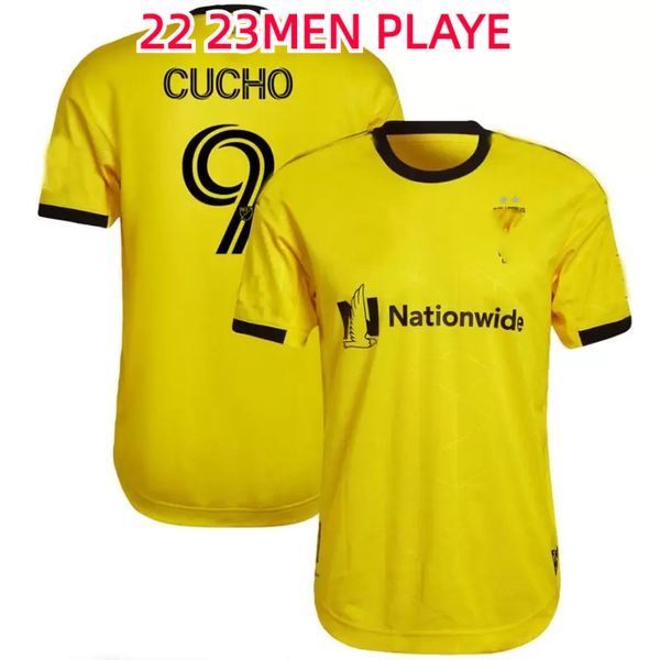 

2022 player version columbus soccer jerseys crew 22 23home yellow jonathan nagbe zelarayan football shirt zardes adult, Black