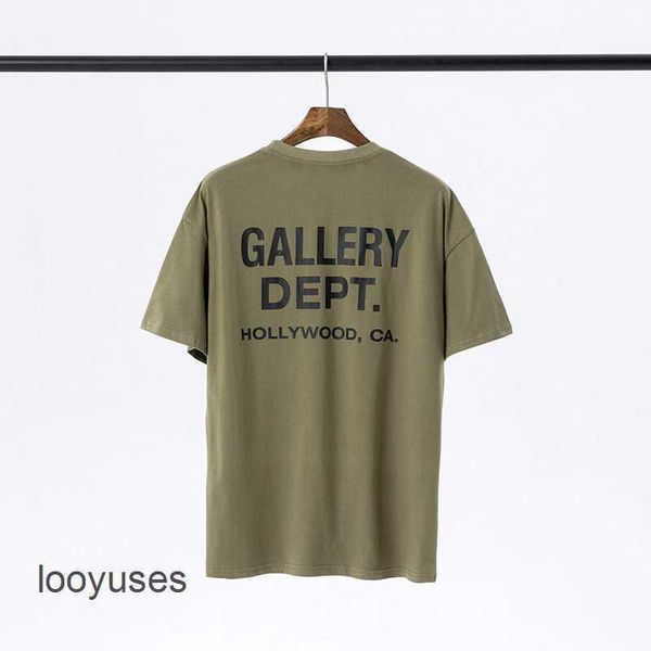 

galleryes tees t dept shirt mens streetwear fashion brand classic letter slogan gradient printed sleeve t-shirt for men women 7bqt, White;black