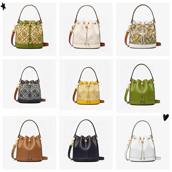 

fashion bags torysburchs designer handbags women's bag 2022 drawstring bucket printed shoulder diagonal span