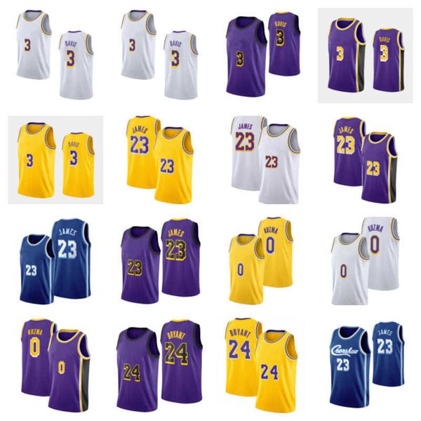 

ncaa basketball jerseys 3 anthony davis0 kyle kuzma bryant college, Black