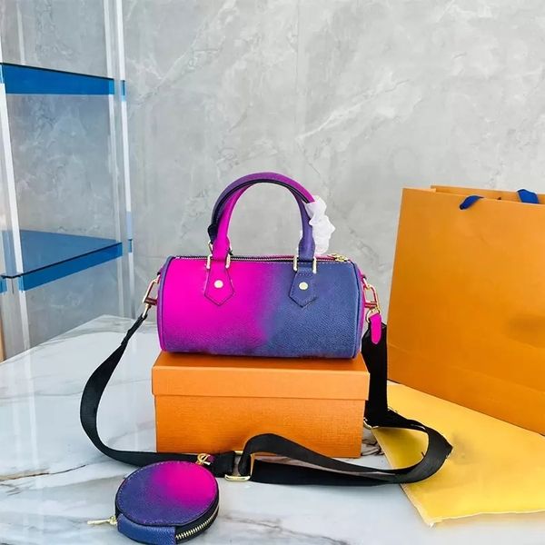 

by the pool gradient print papillon bb 2pcs shoulder crossbody bags women fashion messenger bag designer handbags lady totes phone purse