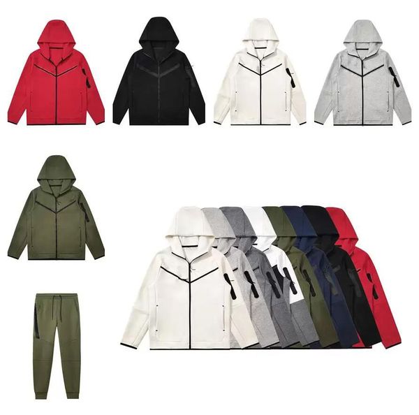 

tech pant tracksuit set hoodies tech fleeces techfleeces sport pants mens designer jackets space cotton trousers men bottoms man joggers, Black