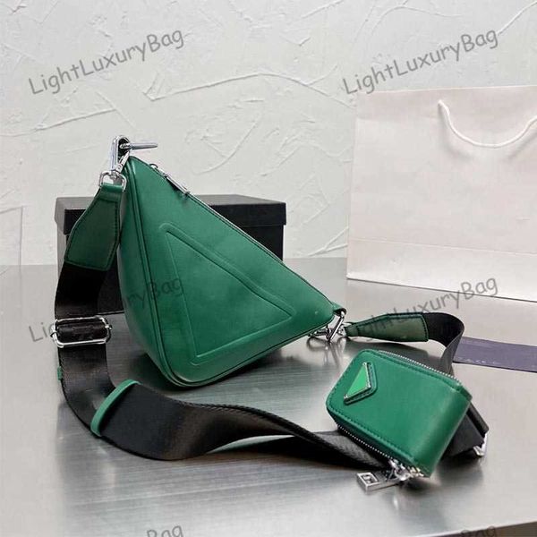 

shoulder bag three in one triangular diagonal cross body for women wallet designer leather mirror quality famous brand shopping purses