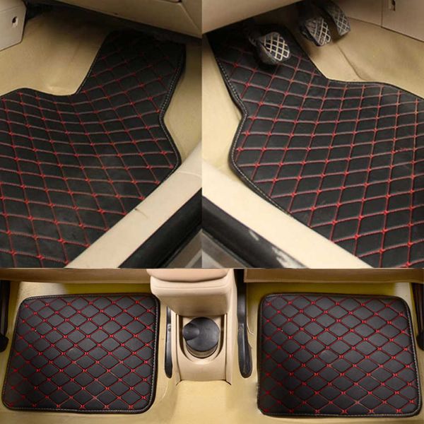 

s carpets 4pcs universal leather car car-styling interior accessories mat carpet floor liner waterproof foot pad protector r230307