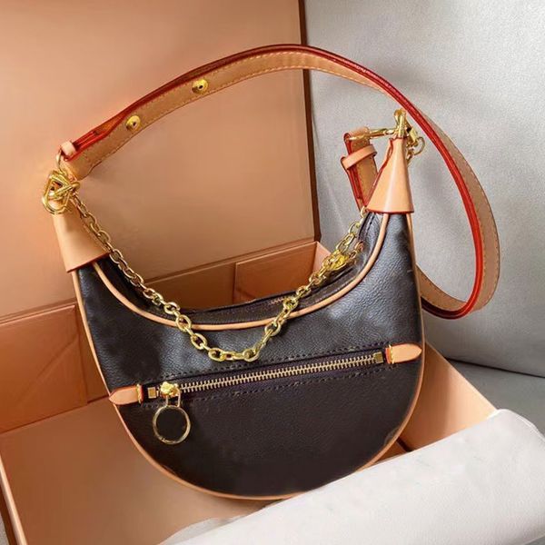 

designer bags loop hobos women shoulder bag crossbody tote axillary package half-moon handbags chain croissant purses