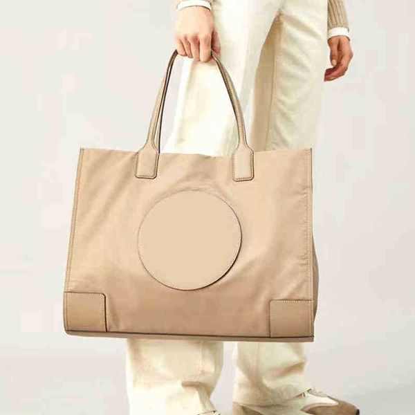 

totes bag designer tote handbag nylon bags trend simple solid color large shoulder beach bag volume shopping handbags purse 220907