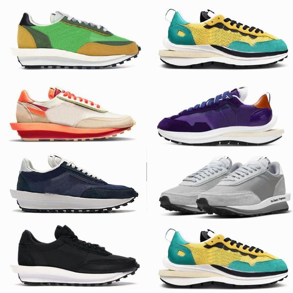 

sacais orange blaze running shoes mens womens waffle vaporwaffle nylon white black sail gum sesame game royal fragment grey blue void ldv gr