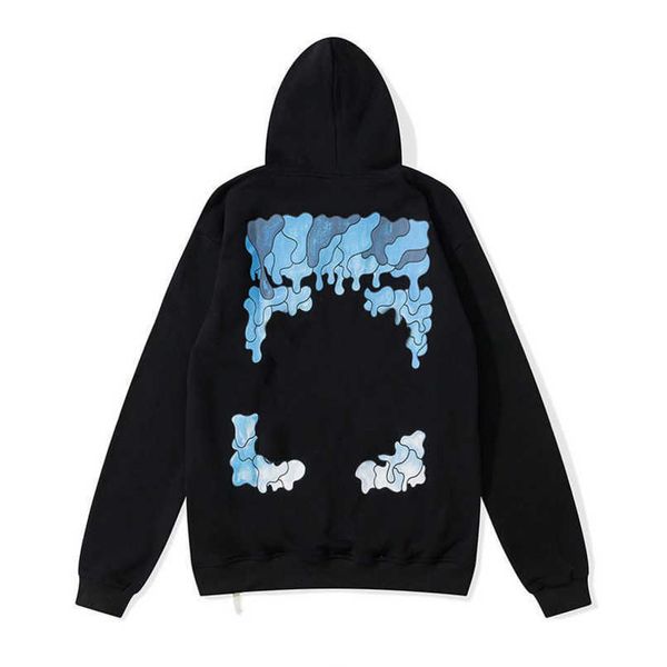 

women's fashion luxury jackets sweatshirts brand offs pullover hoodies women sweater men arrow cross letter print hoodie trend coat ja, Black;brown