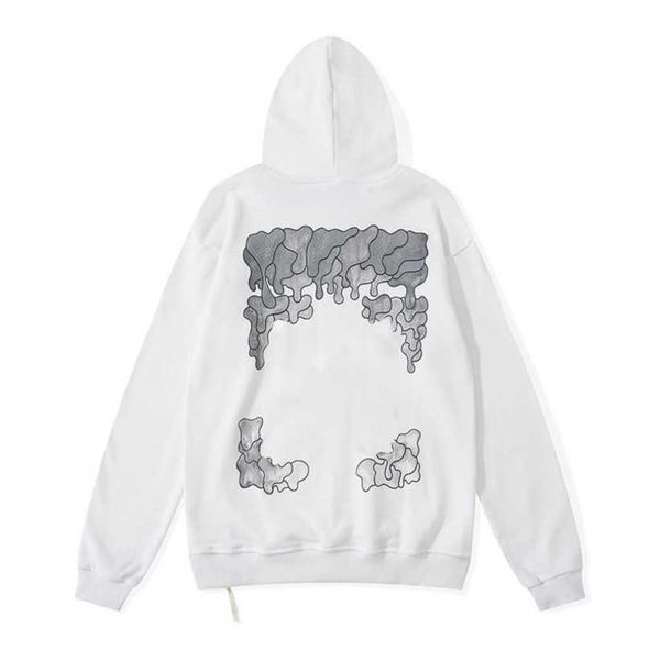 

women's luxury fashion jackets sweatshirts brand offs pullover hoodies designer women sweater men arrow cross letter print hoodie tren, Black;brown