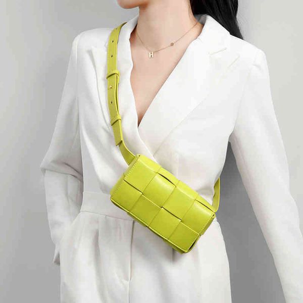 

designer venetas handbags bottegass guangzhou wholesale leather cassette woven ins fashion waist messenger chest bag woven crossbody bag