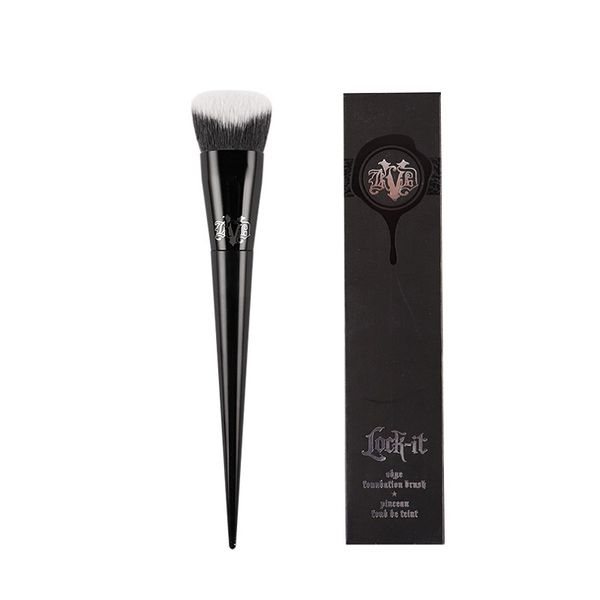 

3d lock-it edge foundation brush #10 - black perfect foundation sculpt contour makeup brush