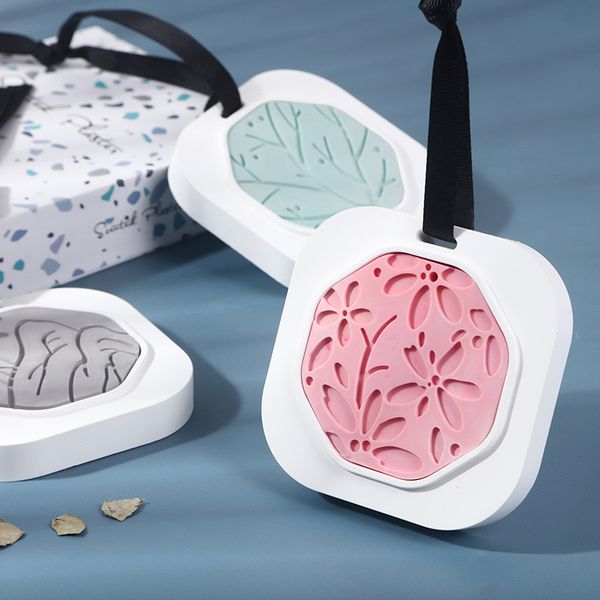 

wholesale car air freshener solid perfume diffuser wax plate air outlet aromatherapy room closet fragrance