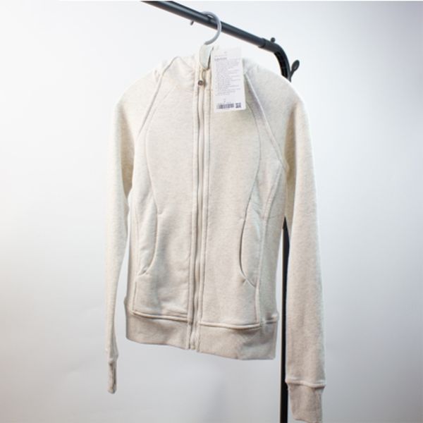 

yoga clothing lu-088 designer winter velvet women's fashion solid color hoodie sweater sports round neck long sleeve casual loose sweat