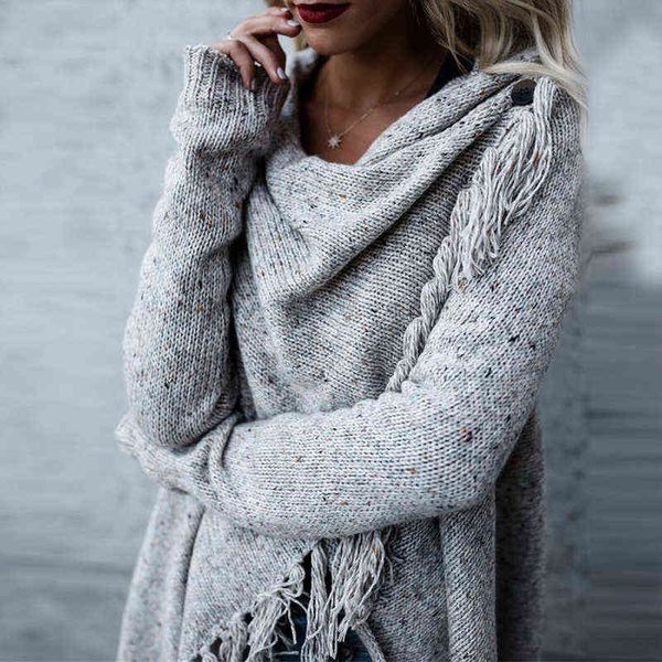 

women's sweaters women sweater autumn winter oversized hemmed scarf grey sweaters women fashion knitted midlength vest coat sweaters j2, White;black